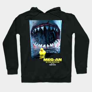 Megalodon the terror of the bathrooms - Parody Hoodie